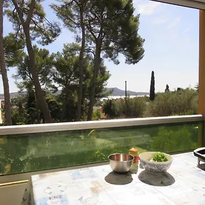 Grand T2 Vue Mer Calme Climatise 500 M Village Et Plage Parking Gratuit Sanary-sur-Mer